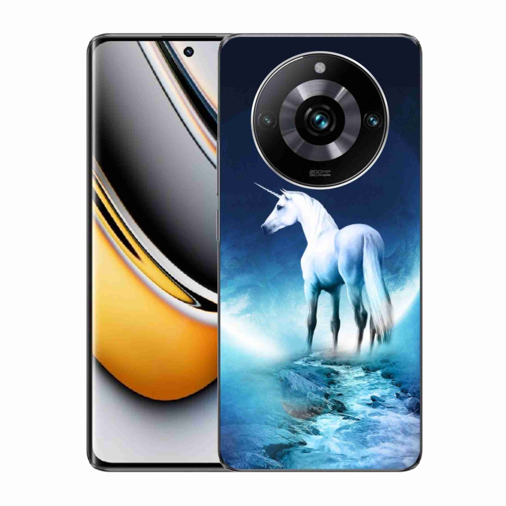Gelový kryt mmCase na Realme 11 Pro/11 Pro+ - bílý jednorožec