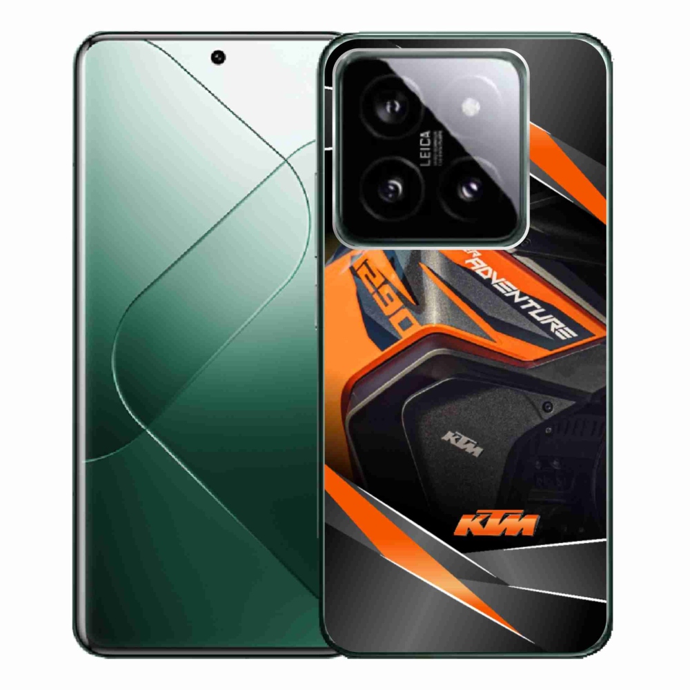 Gelový kryt mmCase na Xiaomi 14 Pro - motorka ktm