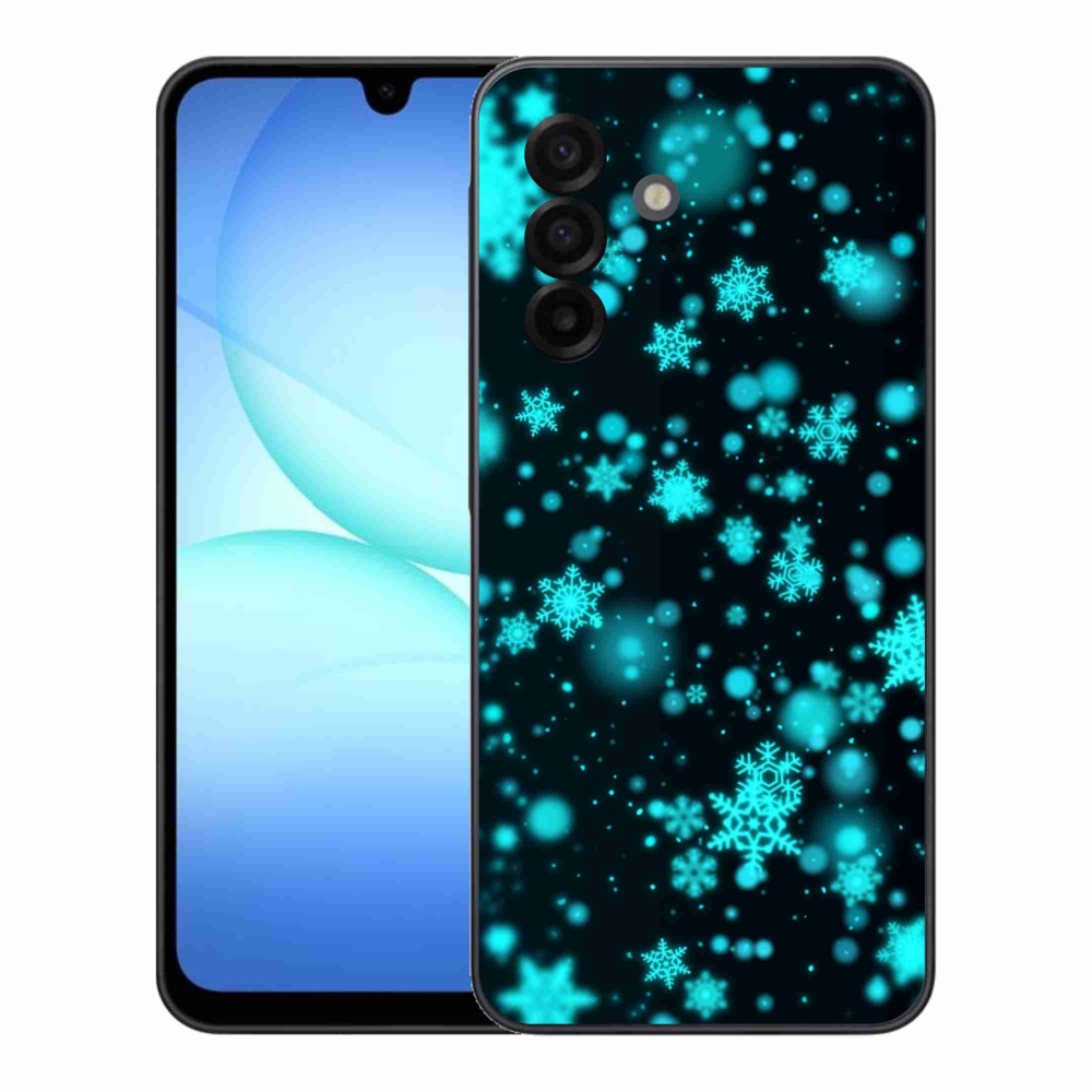 Gelový kryt mmCase na Samsung Galaxy A17 5G - sněhové vločky 1