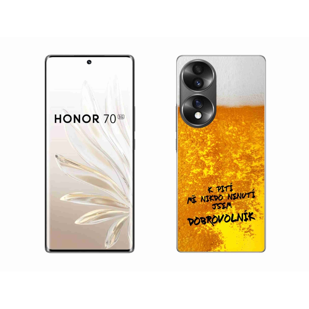 Gelový kryt mmCase na Honor 70 - pivní motiv 4