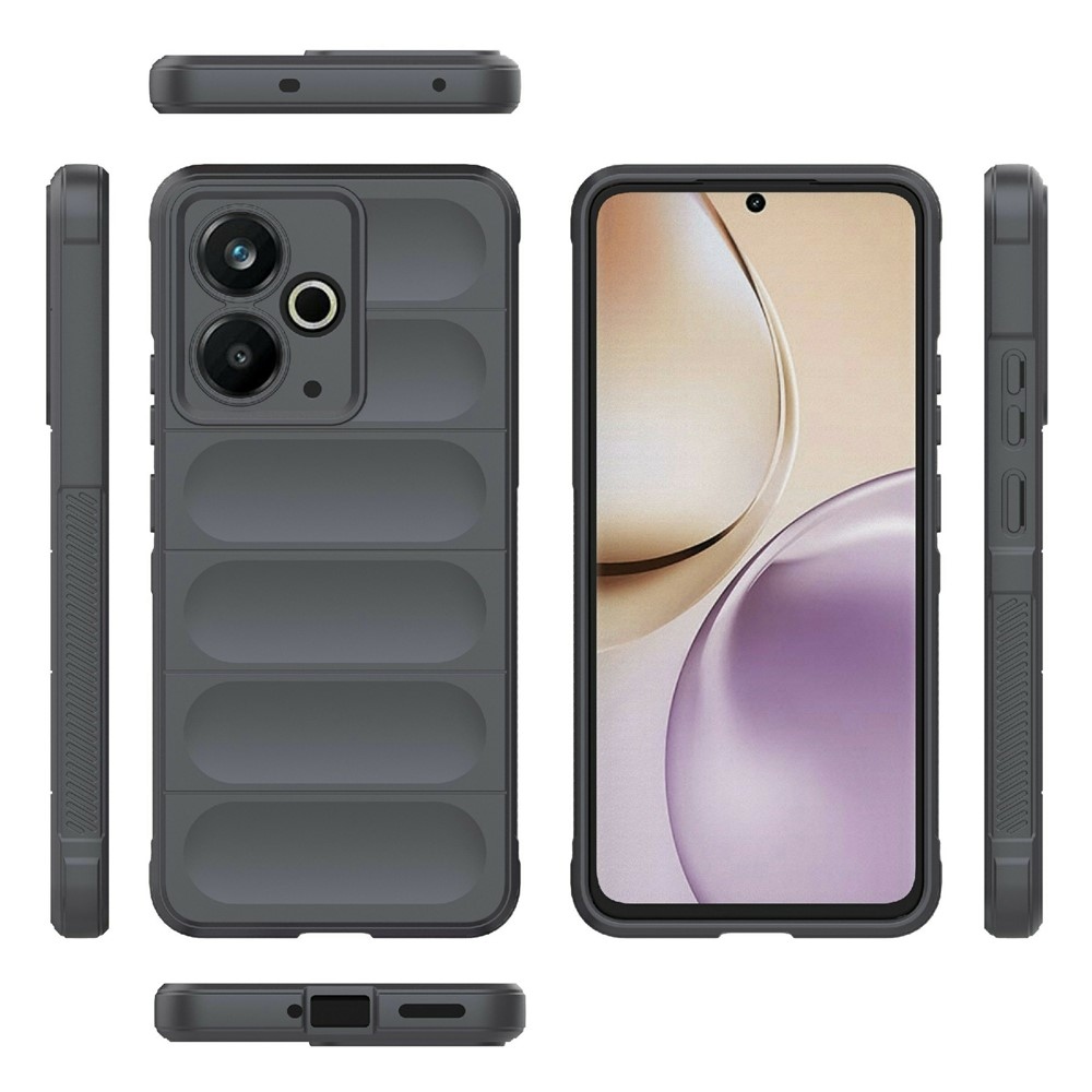 Rugg odolný gelový obal na Realme 14T 5G - tmavěšedý