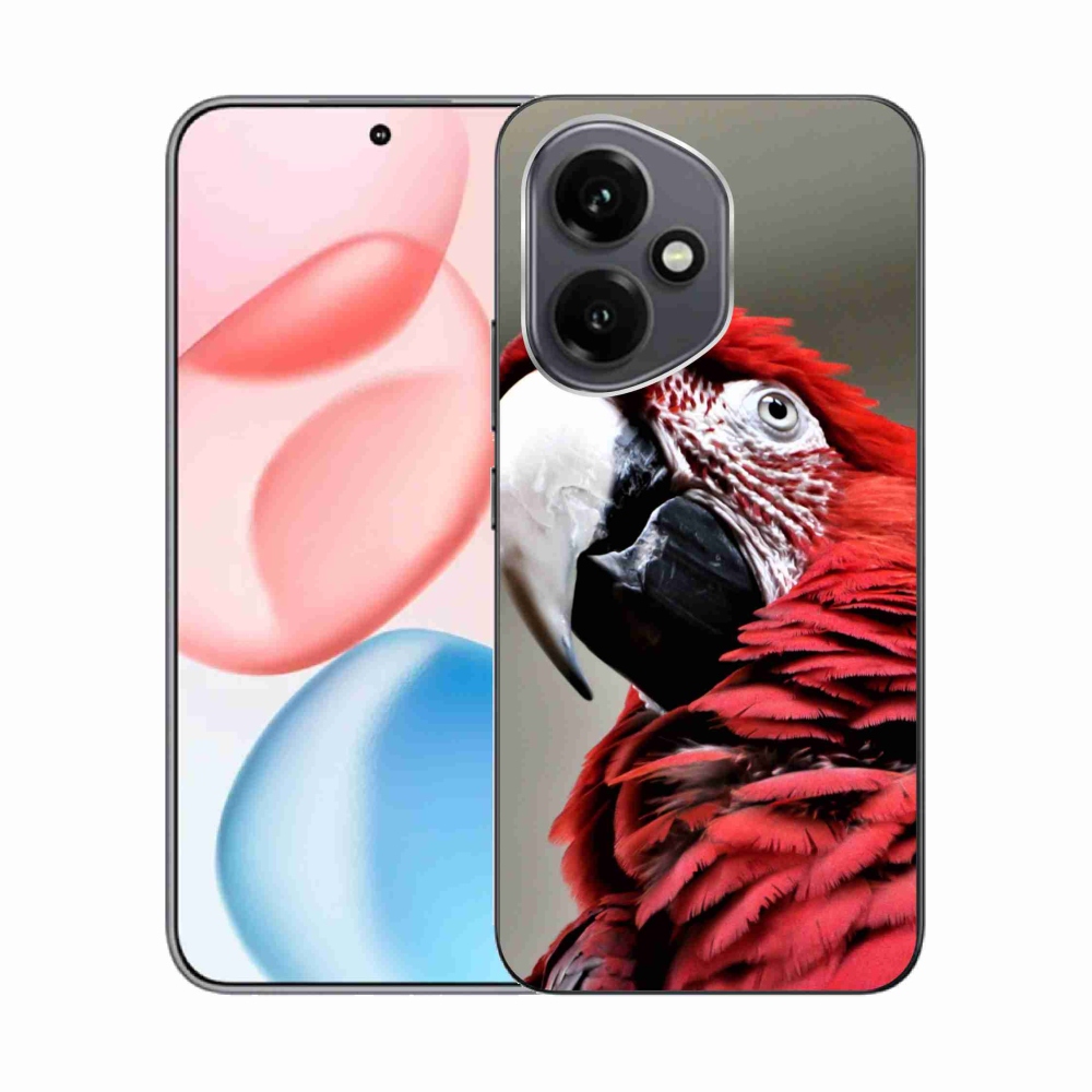 Gelový kryt mmCase na Honor 400 - papoušek ara červený
