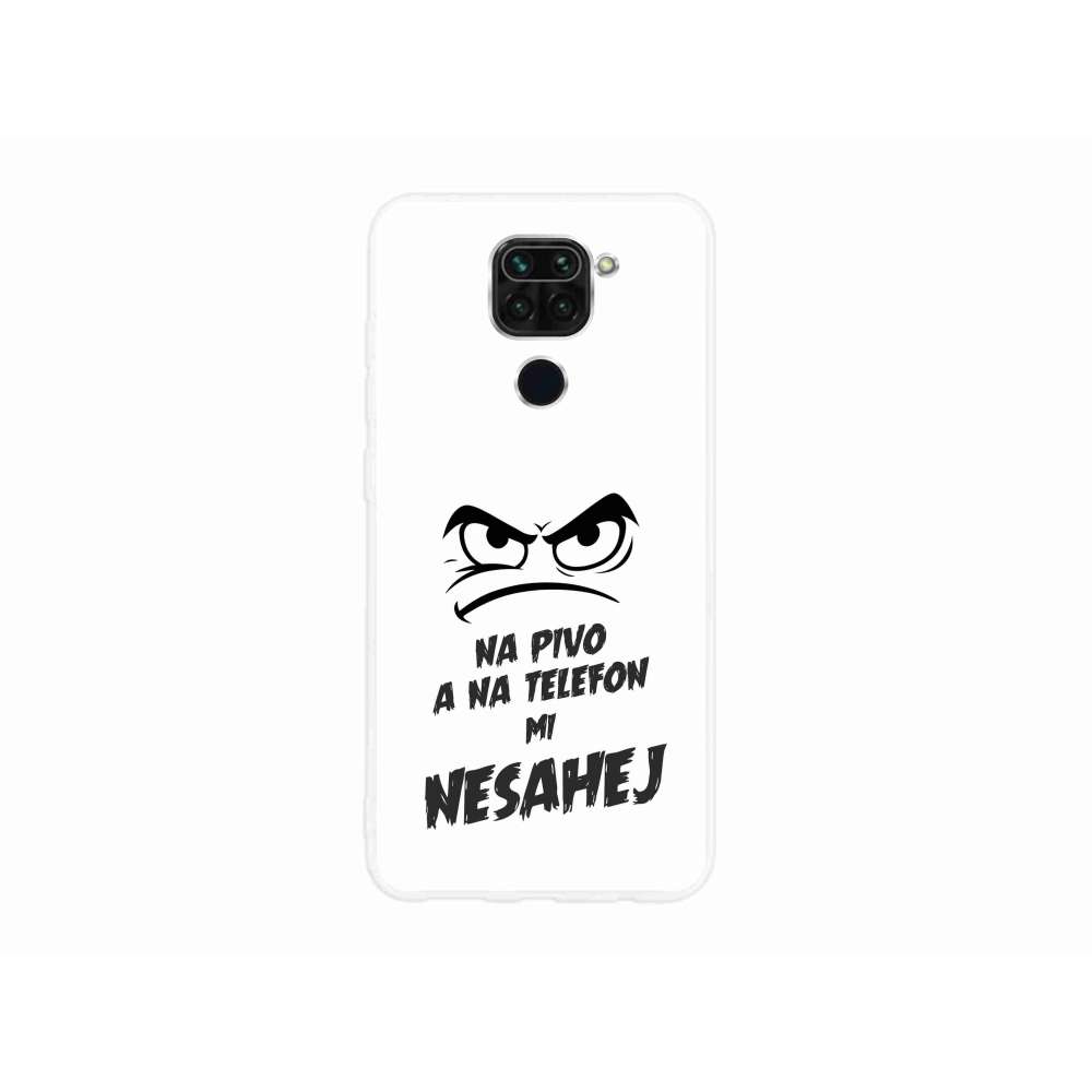 Gelový kryt mmCase na Xiaomi Redmi Note 9 - pivní motiv 2 bílé pozadí