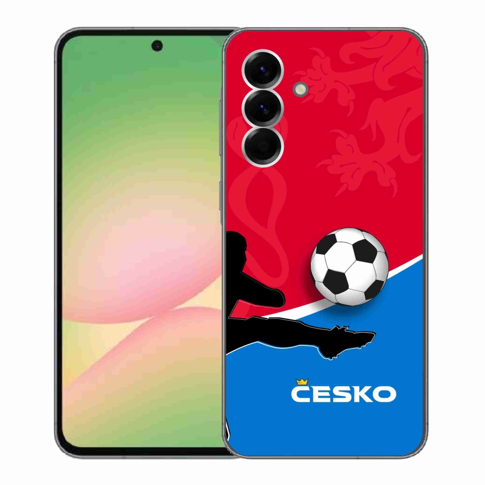 Gelový kryt mmCase na Samsung Galaxy A56 5G - fotbal Česko 2