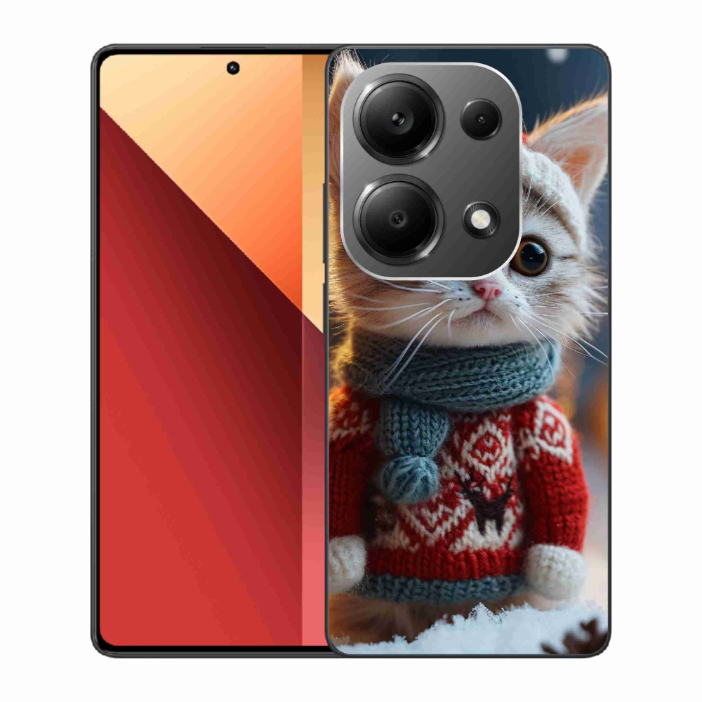 Gelový kryt mmCase na Xiaomi Redmi Note 13 Pro 4G/Poco M6 Pro - kotě ve svetru