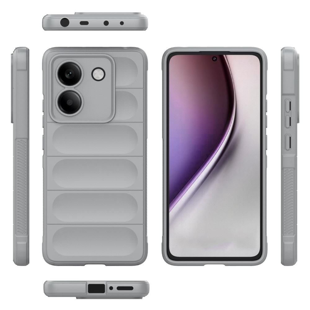 Rugg odolný gelový obal na Xiaomi Poco M7 Pro 5G - světlešedý