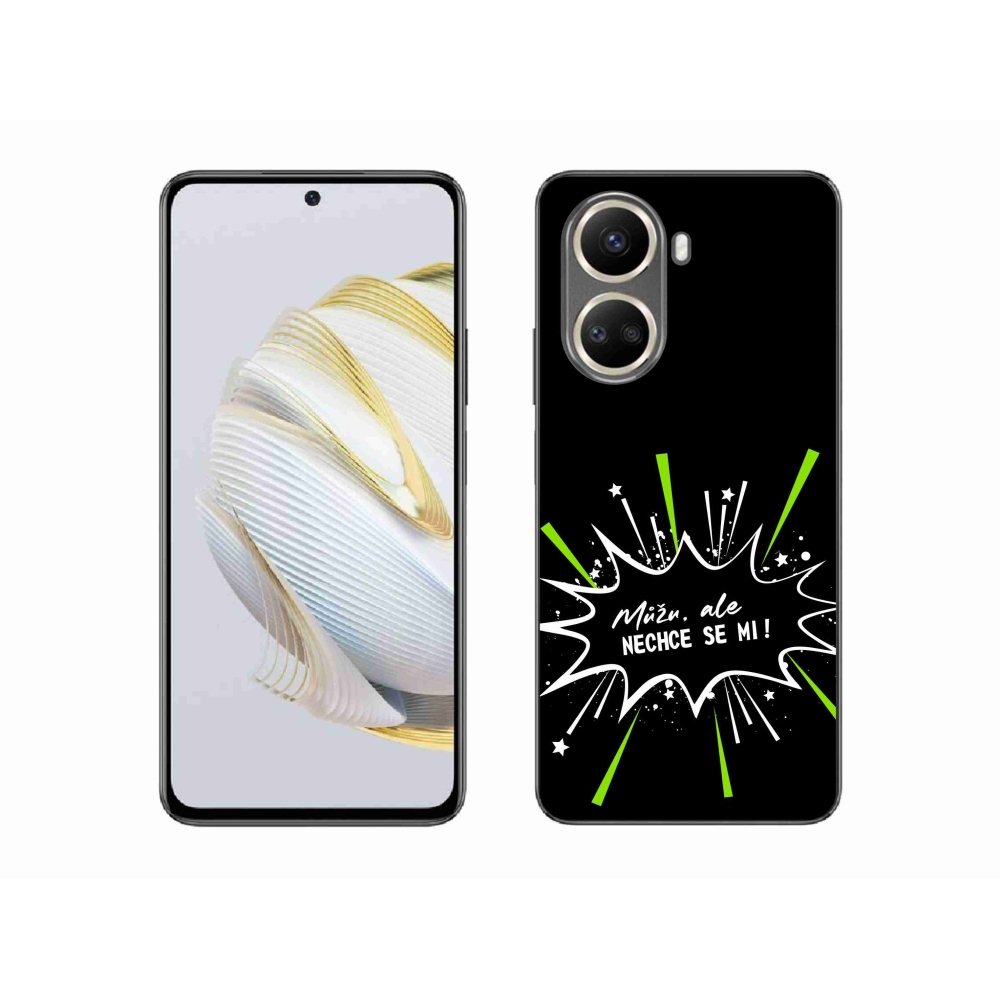 Gelový kryt mmCase na Huawei Nova 10 SE - vtipný text 11 černé pozadí