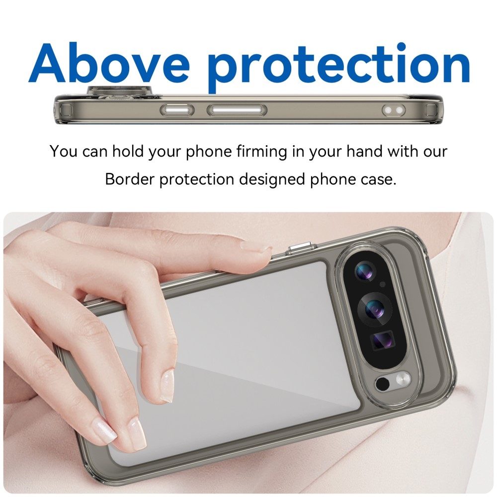 Gelový obal s pevnými zády na Google Pixel 9/9 Pro - šedý