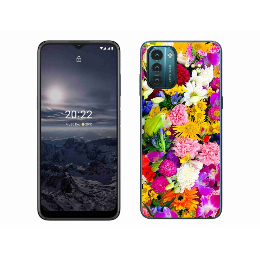 Gelový kryt mmCase na Nokia G11/G21 - květiny 12