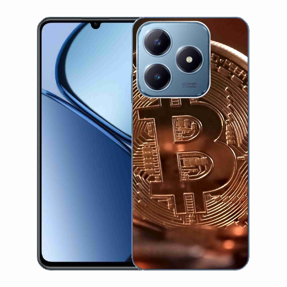 Gelový kryt mmCase na Realme C63 - bitcoin