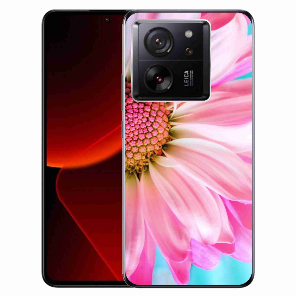 Gelový kryt mmCase na Xiaomi 13T/13T Pro - růžová květina