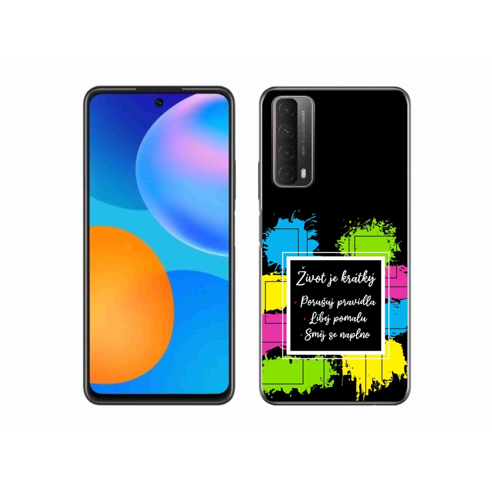 Gelový kryt mmCase na Huawei P Smart (2021) - citát 5 černé pozadí