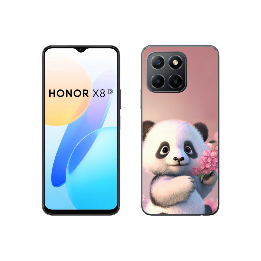 Gelový kryt mmCase na Honor X8 5G/70 Lite 5G - roztomilá panda
