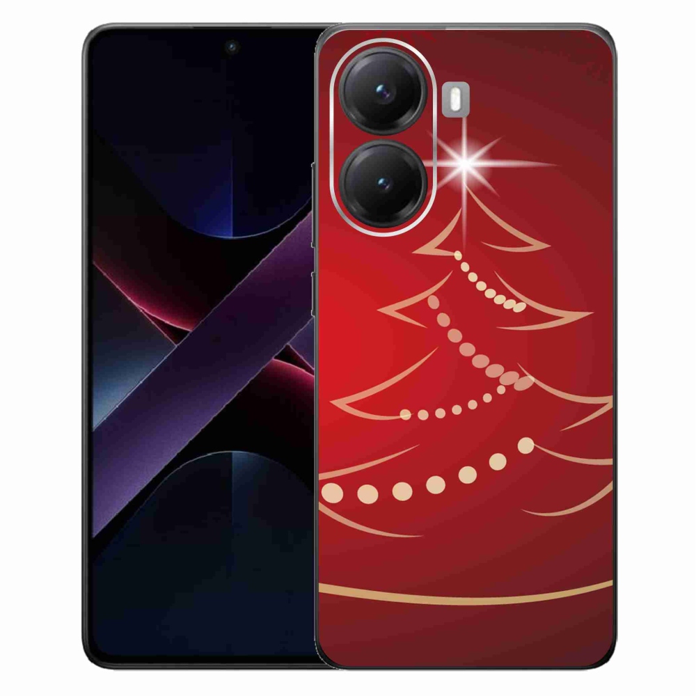 Gelový kryt mmCase na Xiaomi Poco X7 Pro 5G - kreslený vánoční stromek