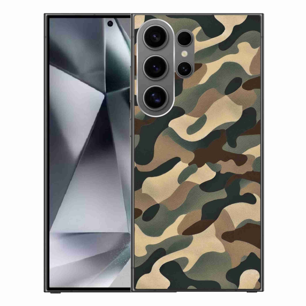 Gelový kryt mmCase na Samsung Galaxy S24 Ultra - maskáčový vzor 11