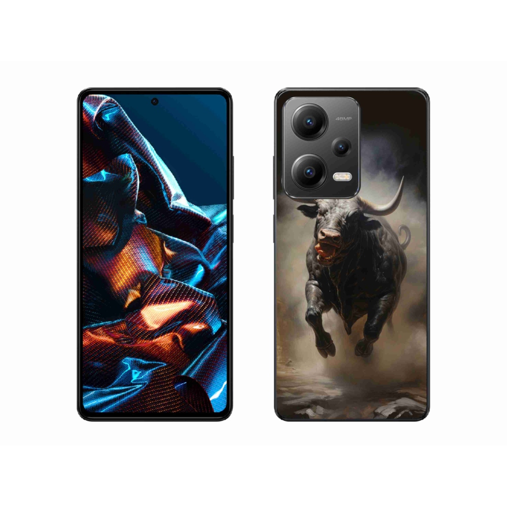Gelový kryt mmCase na Xiaomi Redmi Note 12 Pro 5G - rozzuřený býk