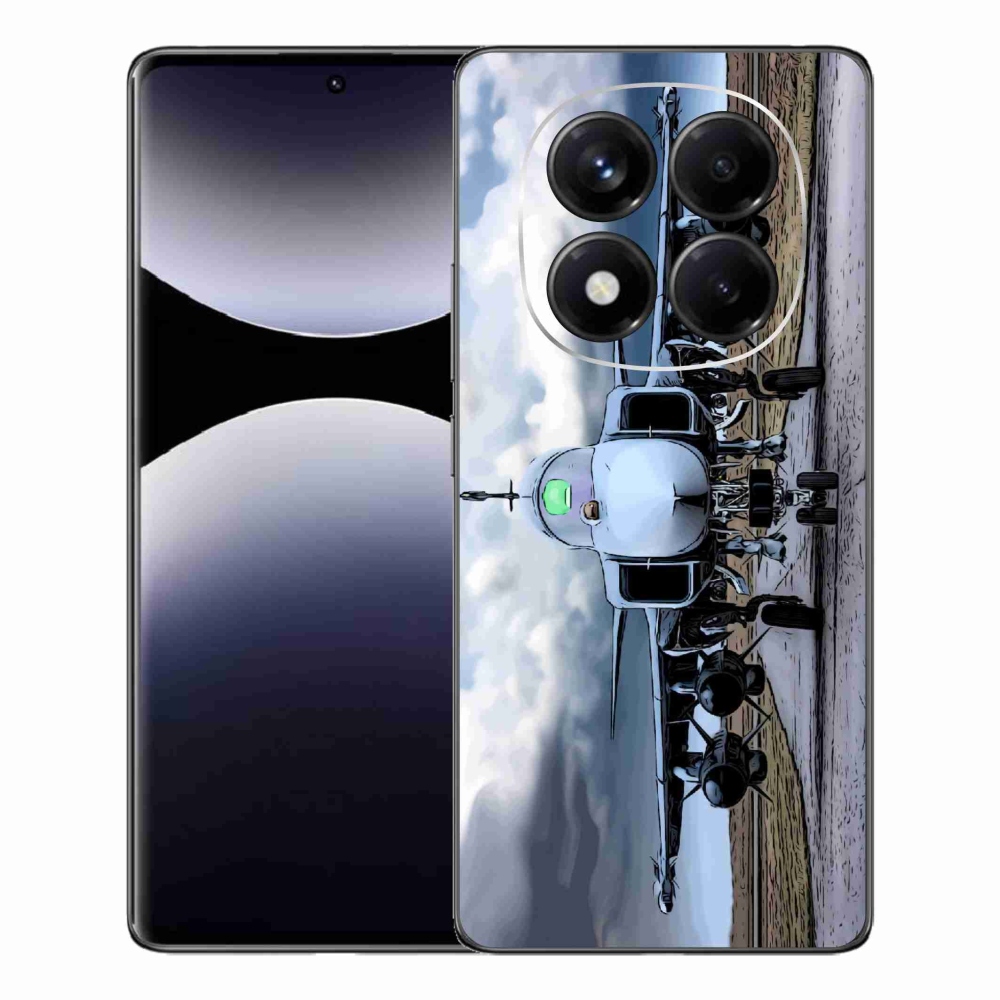 Gelový kryt mmCase na Xiaomi Redmi Note 14 Pro - vojenské letadlo