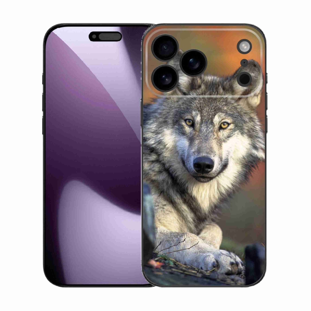 Gelový kryt mmCase na iPhone 17 Pro Max - vlk