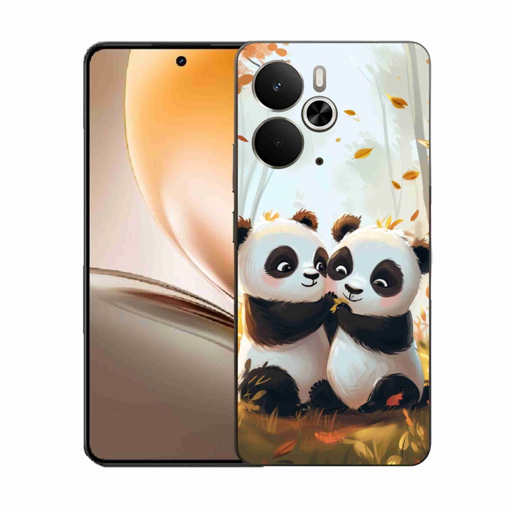 Gelový kryt mmCase na Realme 14 5G - pandy