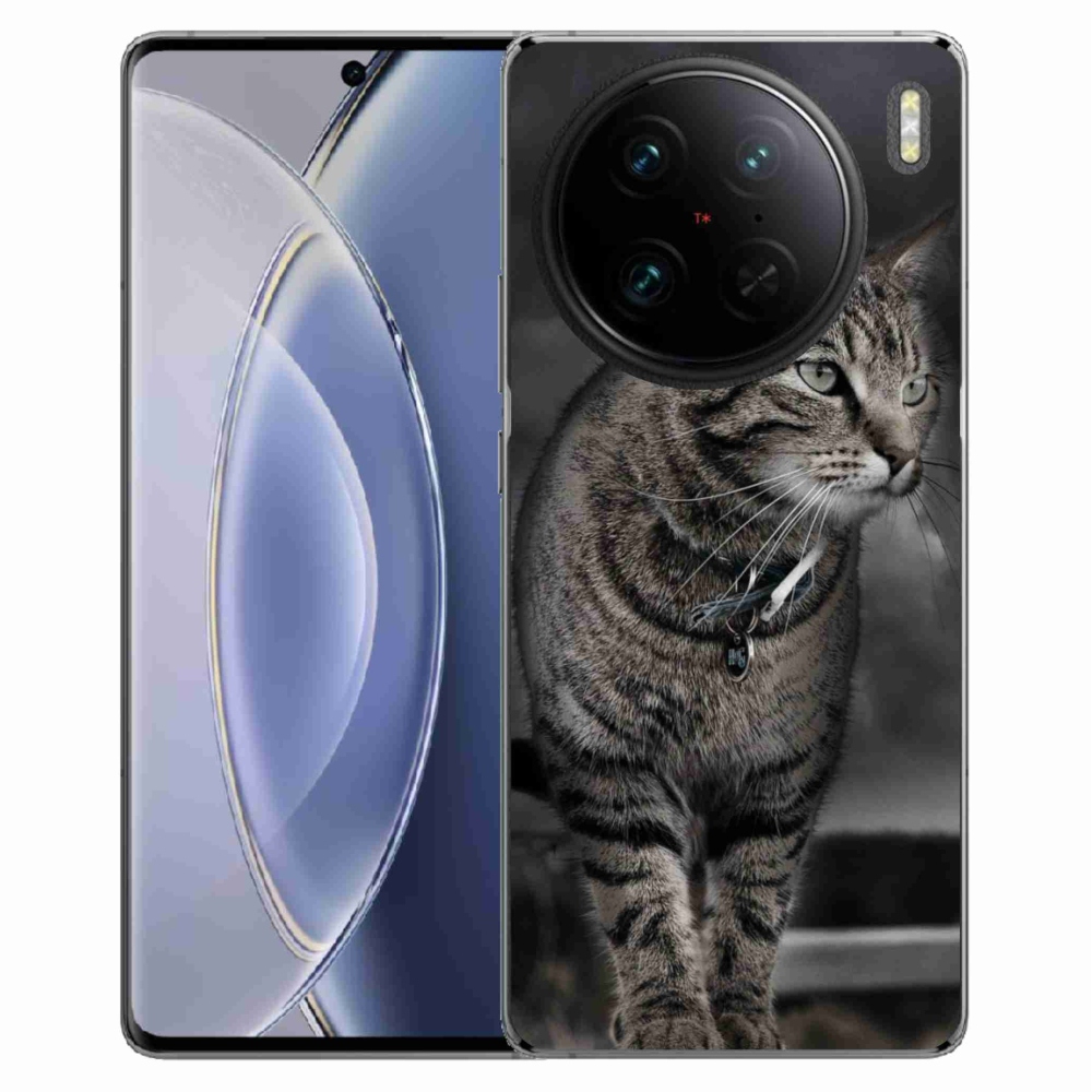 Gelový kryt mmCase na Vivo X90 Pro - kočka