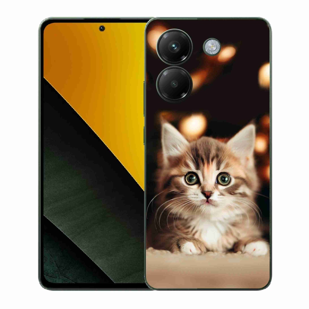 Gelový kryt mmCase na Xiaomi Poco M7 Pro 5G - roztomilé kotě 2