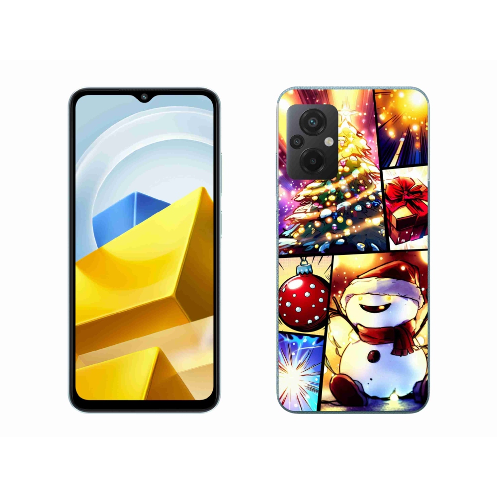 Gelový kryt mmCase na Xiaomi Poco M5 4G - vánoční motivy 1