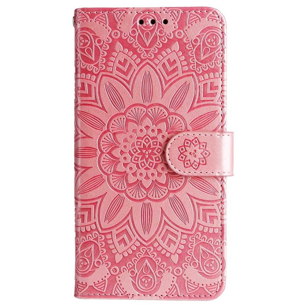 Sunflower knížkové pouzdro na Samsung Galaxy M55 5G - růžové