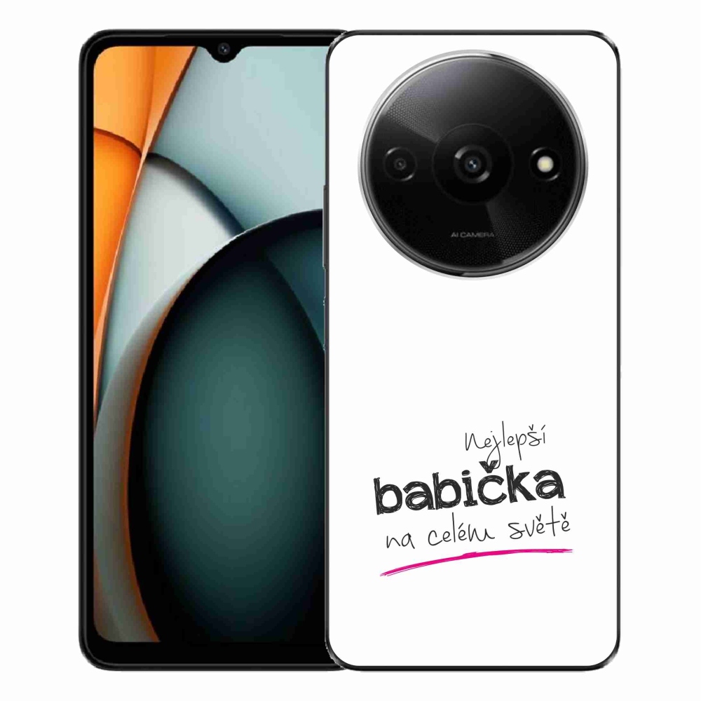 Gelový kryt mmCase na Xiaomi Redmi A3  - nejlepší babička 4 bílé pozadí