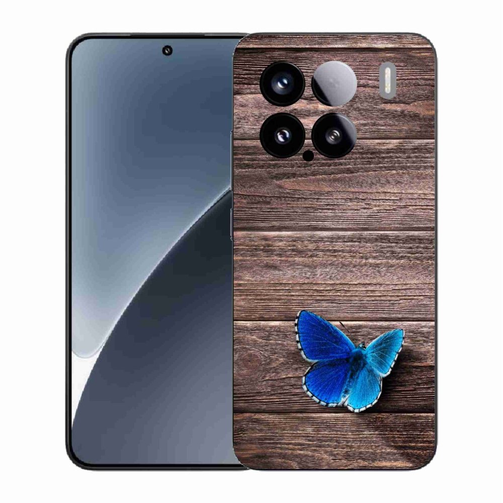 Gelový kryt mmCase na Xiaomi 15 - modrý motýl 1