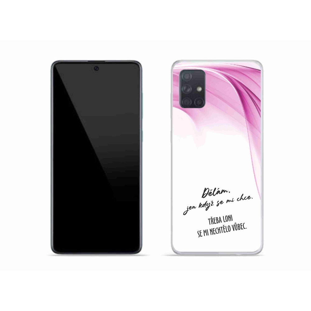 Gelový kryt mmCase na Samsung Galaxy A51 - vtipný text 12 bílé pozadí