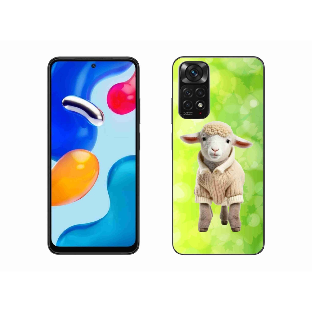 Gelový kryt mmCase na Xiaomi Redmi Note 11S 4G - jehně ve svetru