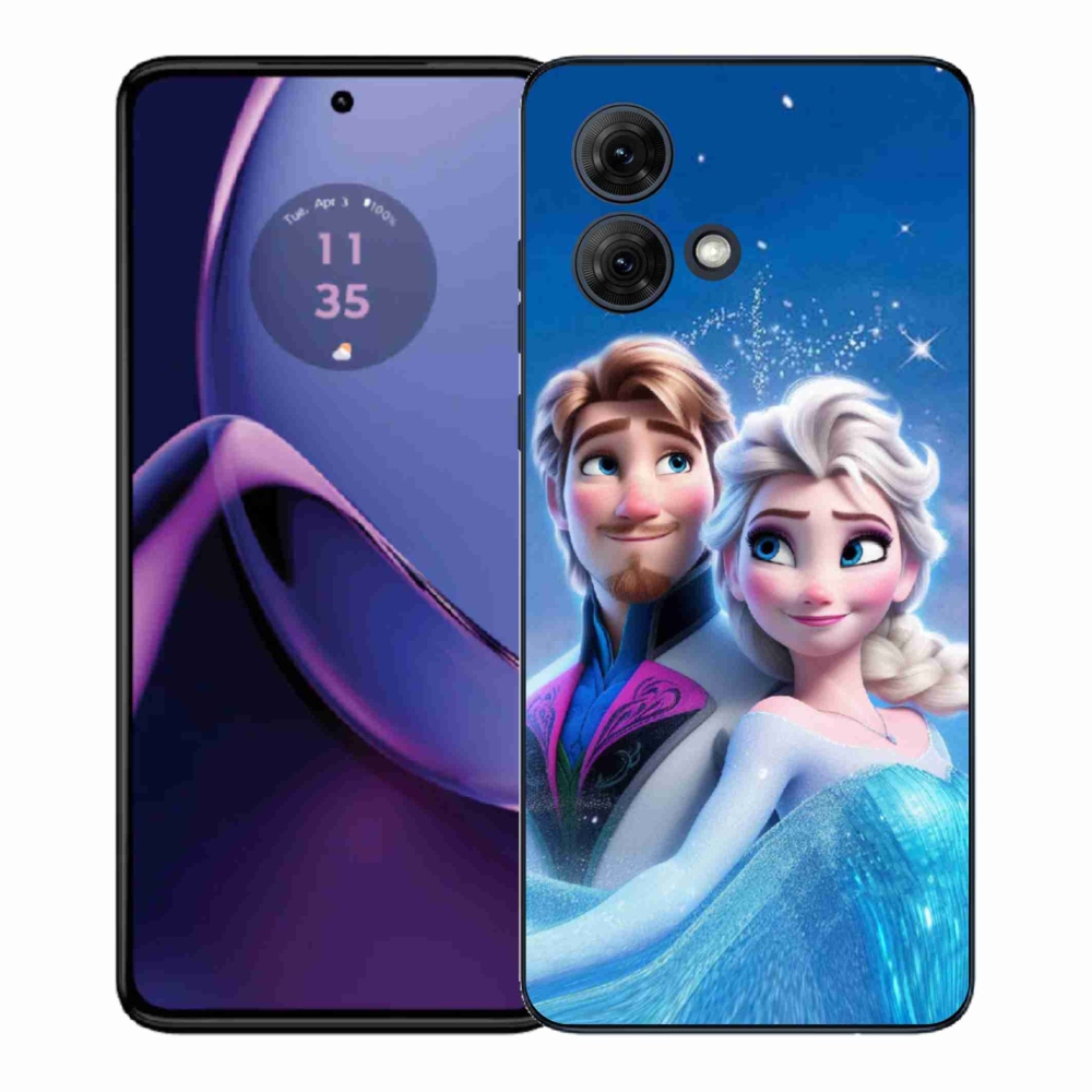 Gelový kryt mmCase na Motorola Moto G84 5G - ledové království 1