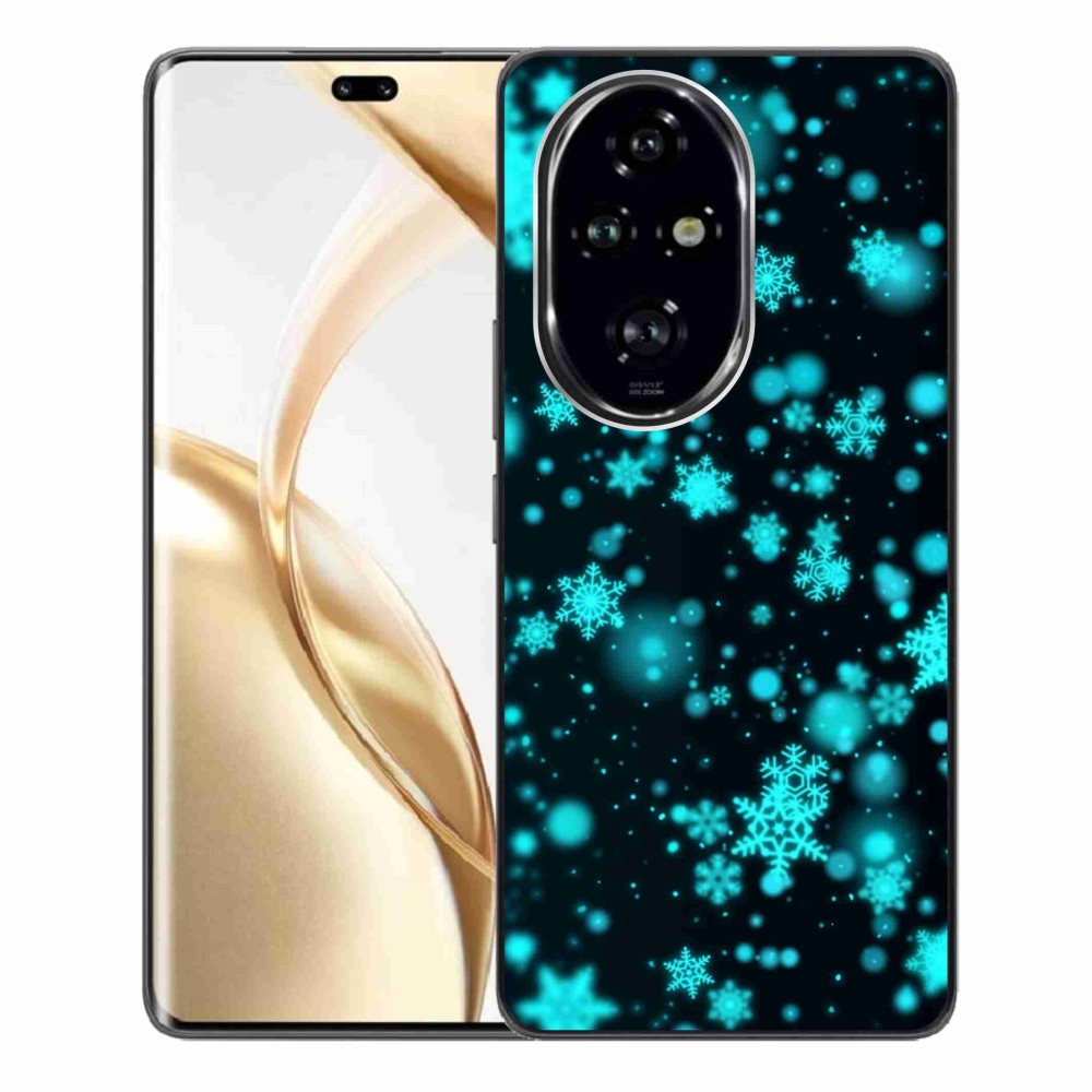 Gelový kryt mmCase na Honor 200 Pro 5G - sněhové vločky 1