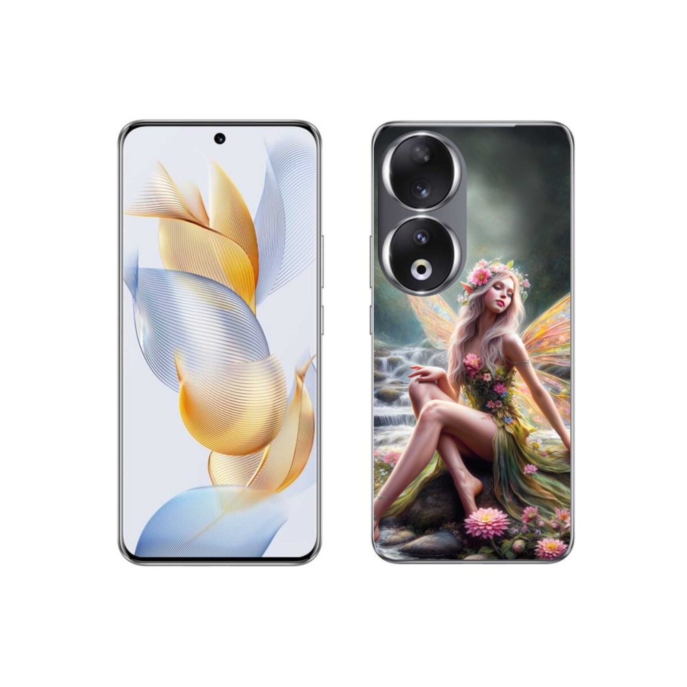 Gelový kryt mmCase na Honor 90 - motýlí žena 1