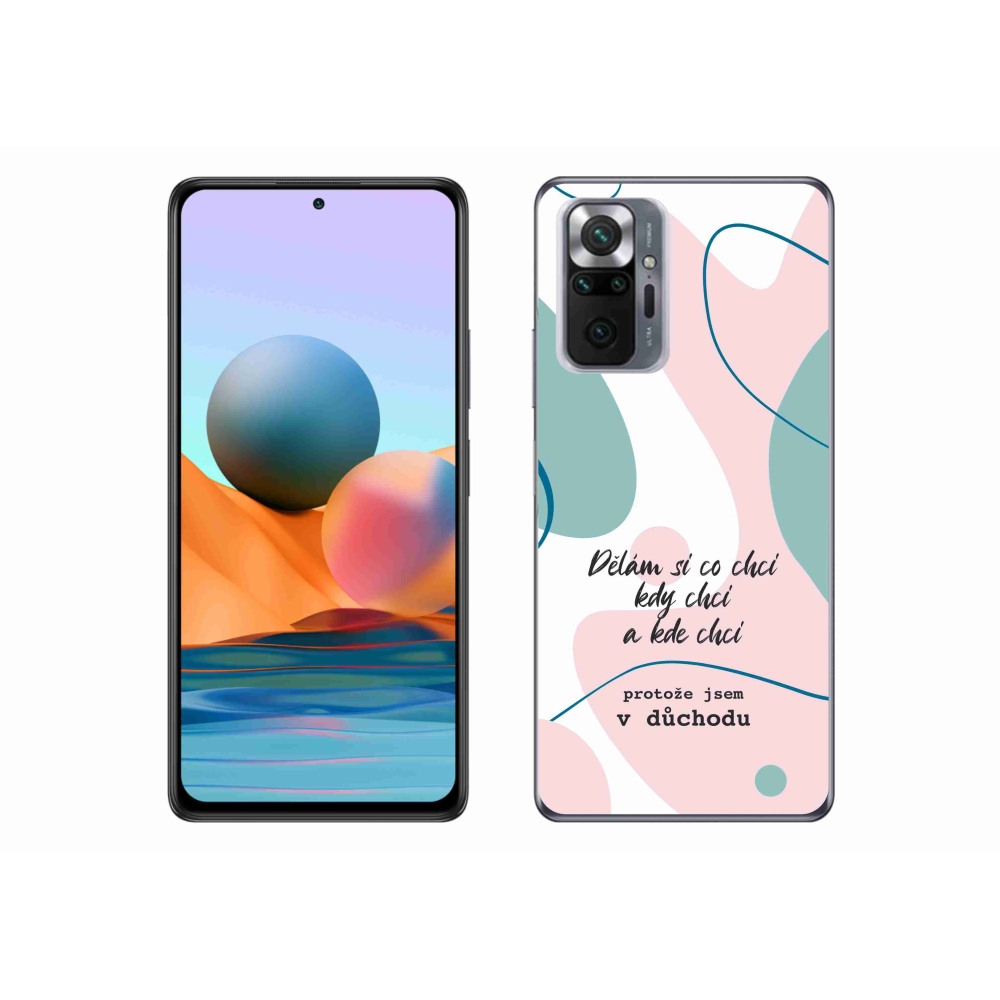 Gelový kryt mmCase na Xiaomi Redmi Note 10 Pro - vtipný text 10 bílé pozadí
