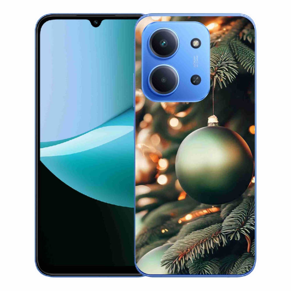 Gelový kryt mmCase na Xiaomi Redmi 15C 4G/5G (173mm) - vánoční ozdoby 1