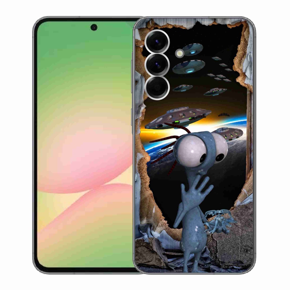 Gelový kryt mmCase na Samsung Galaxy A56 5G - mimozemšťan
