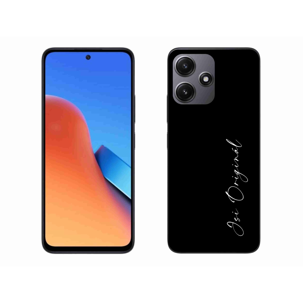 Gelový kryt mmCase na Xiaomi Redmi 12 5G - jsi originál černé pozadí