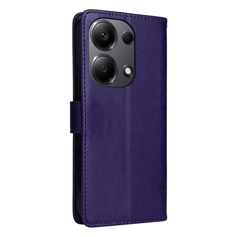 Trees knížkové pouzdro na Xiaomi Redmi Note 13 Pro 4G/Poco M6 Pro - tmavěfialové