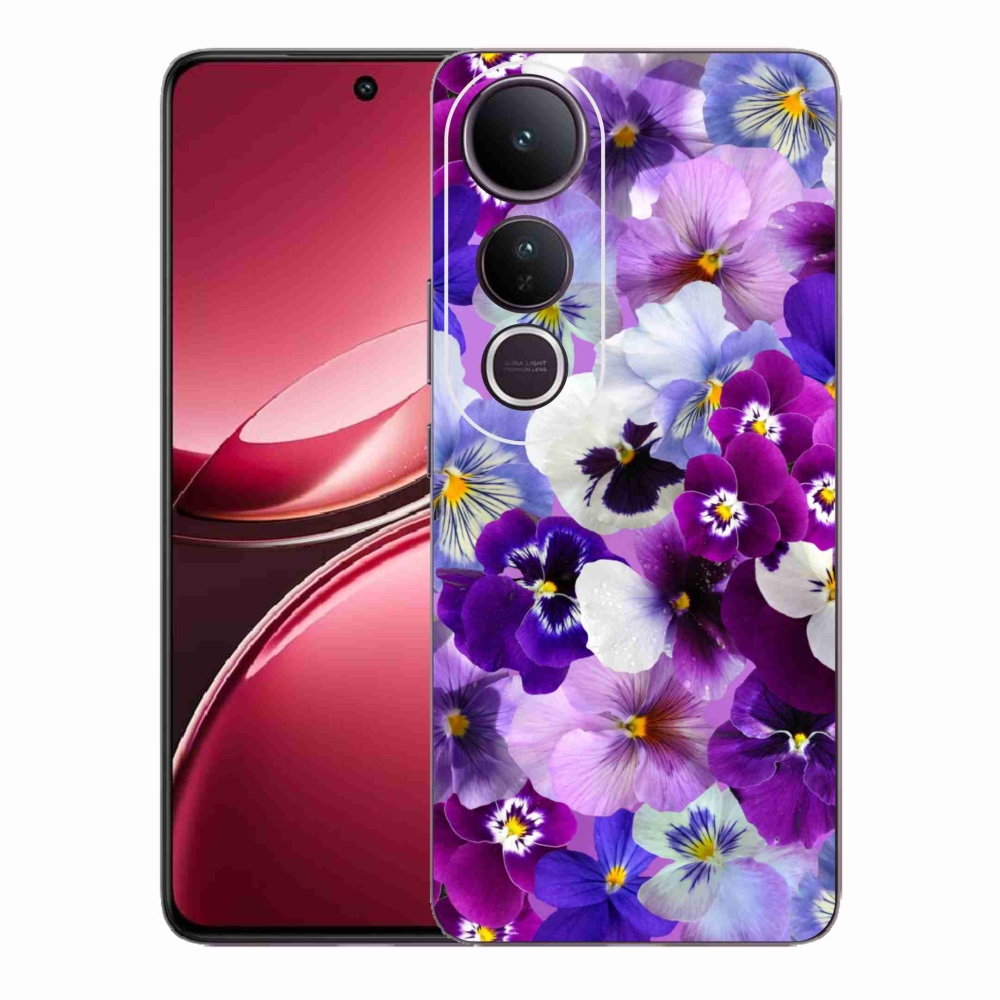 Gelový kryt mmCase na Vivo V50 Lite 4G/5G - květiny 9