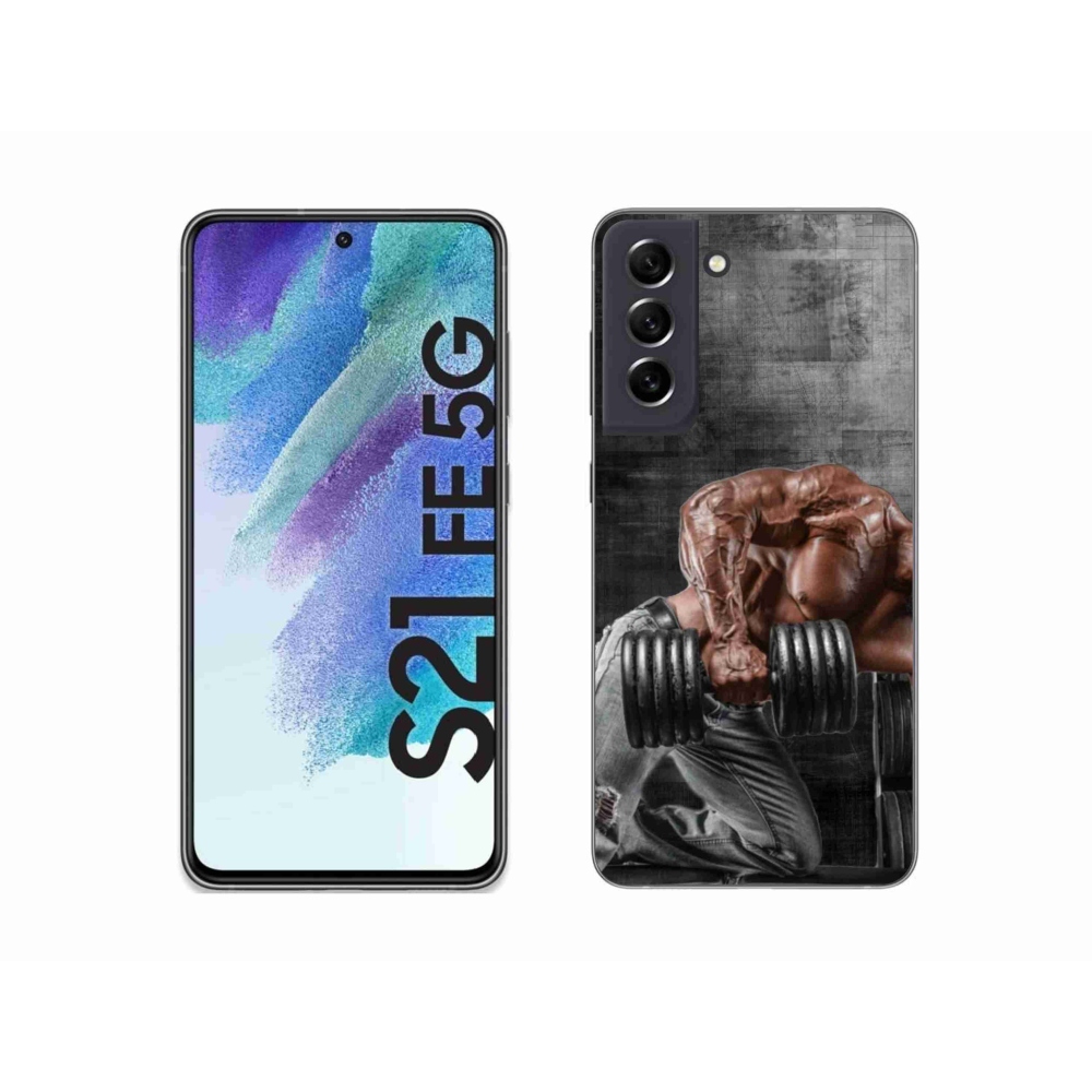 Gelový kryt mmCase na Samsung Galaxy S21 FE 5G - posilování 1