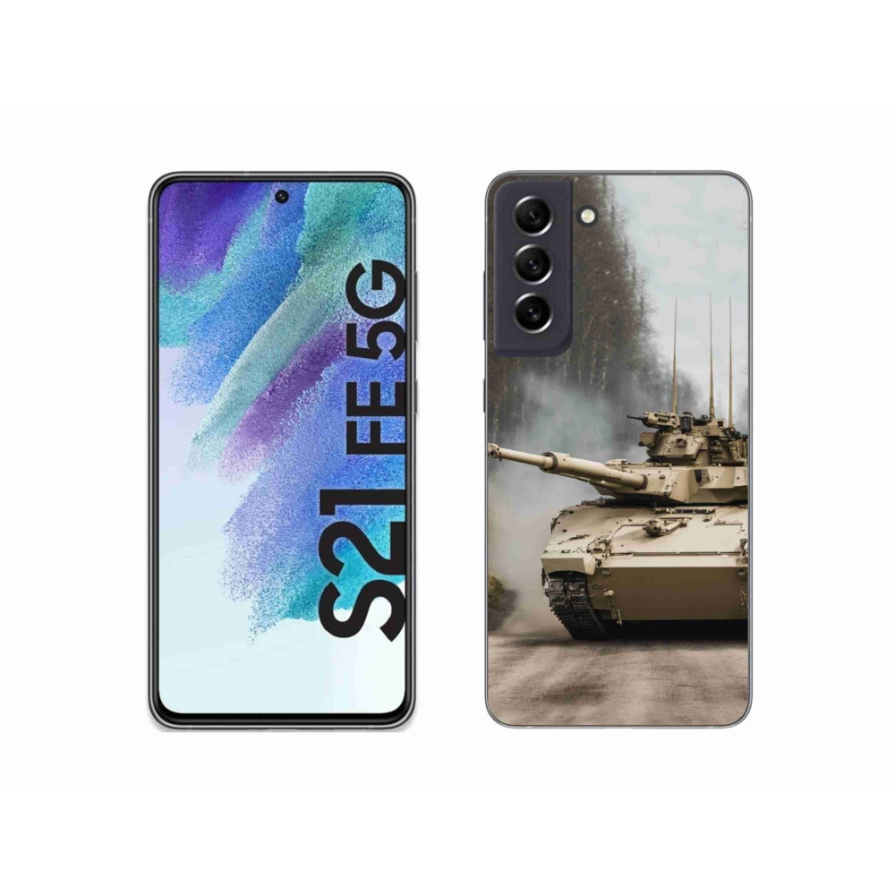 Gelový kryt mmCase na Samsung Galaxy S21 FE 5G - tank 1