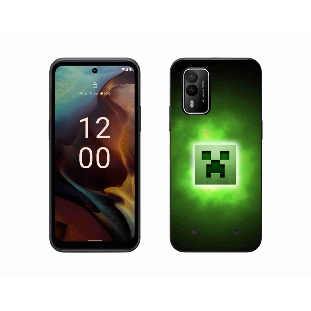Gelový kryt mmCase na Nokia XR21 - minecraft