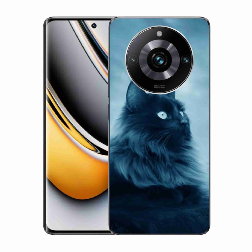 Gelový obal mmCase na Realme 11 Pro/11 Pro+ - černá kočka 1