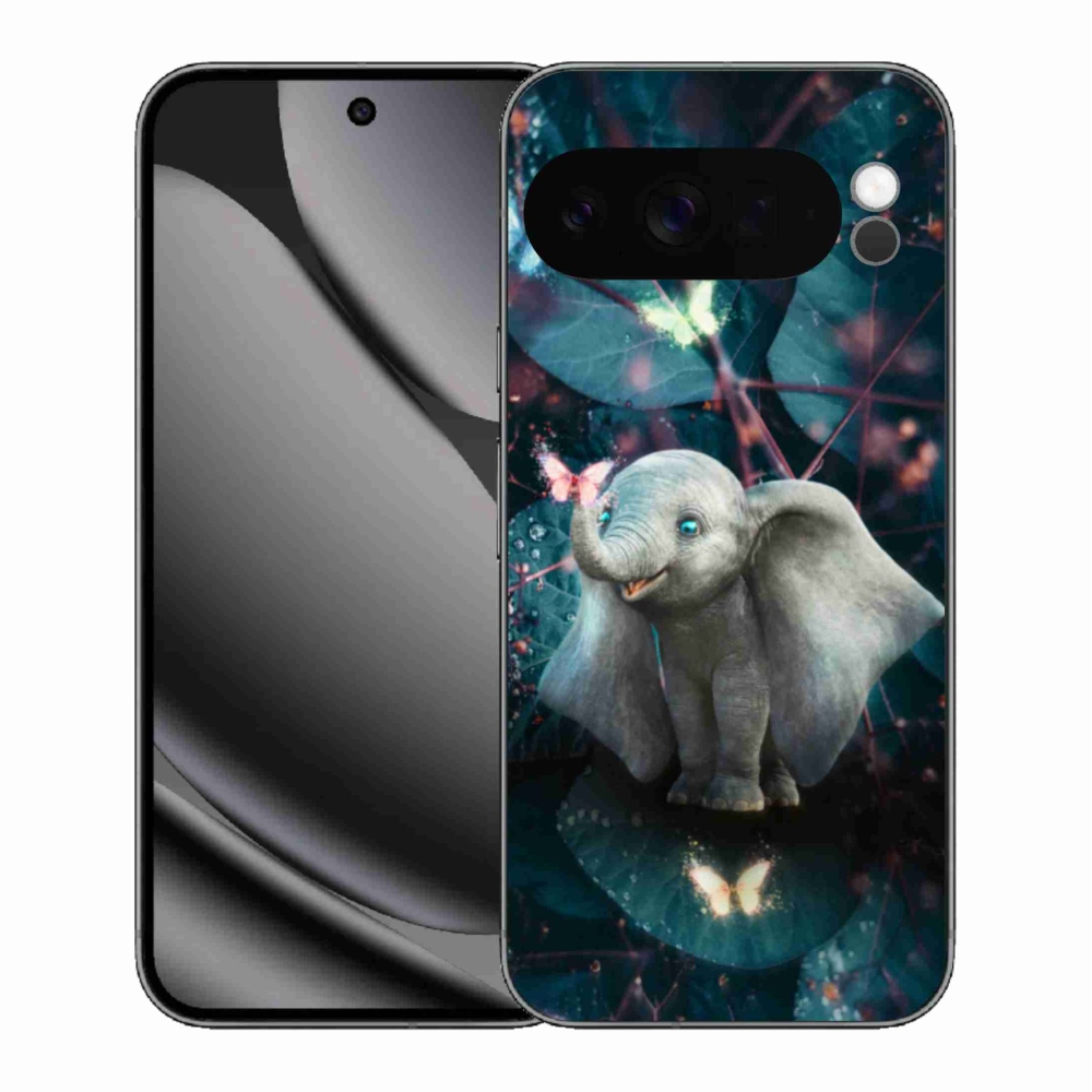 Gelový kryt mmCase na Google Pixel 10 Pro XL - roztomilý slon