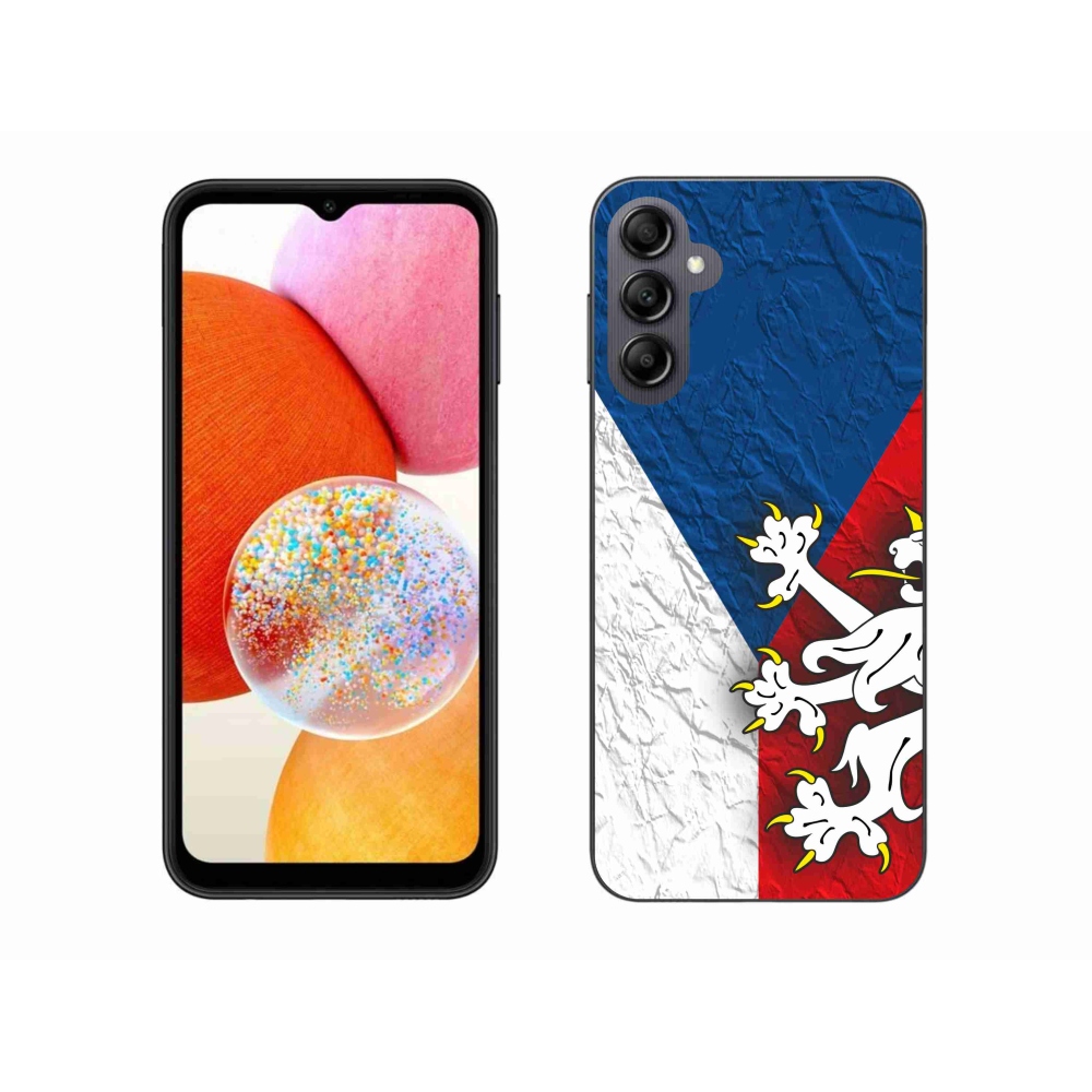 Gelový kryt mmCase na Samsung Galaxy A14 4G/5G - česká vlajka 1