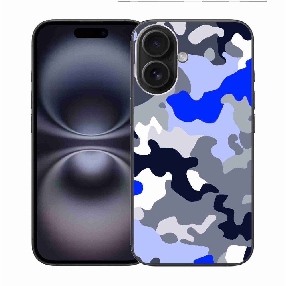 Gelový kryt mmCase na iPhone 16 - maskáčový vzor 8