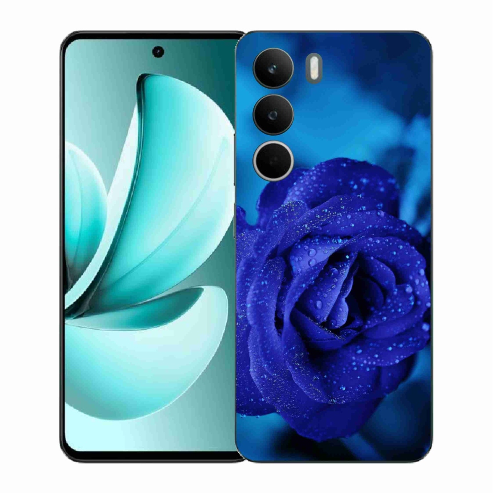 Gelový kryt mmCase na Realme C71 - modrá růže