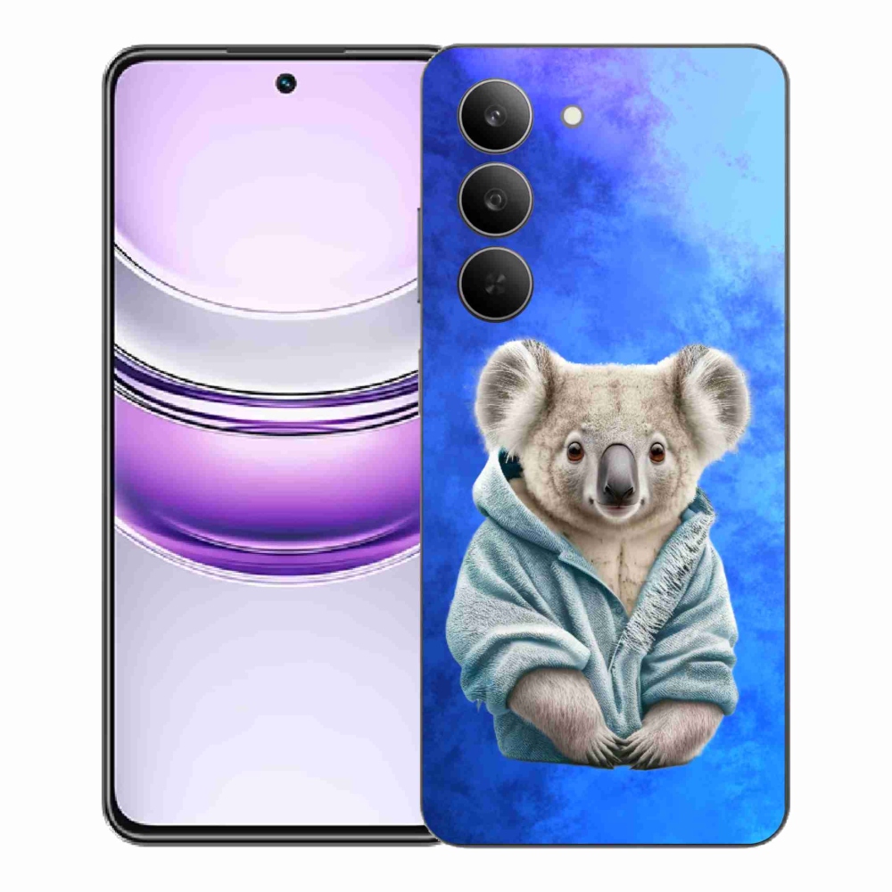 Gelový kryt mmCase na Realme 14x 5G - koala ve svetru
