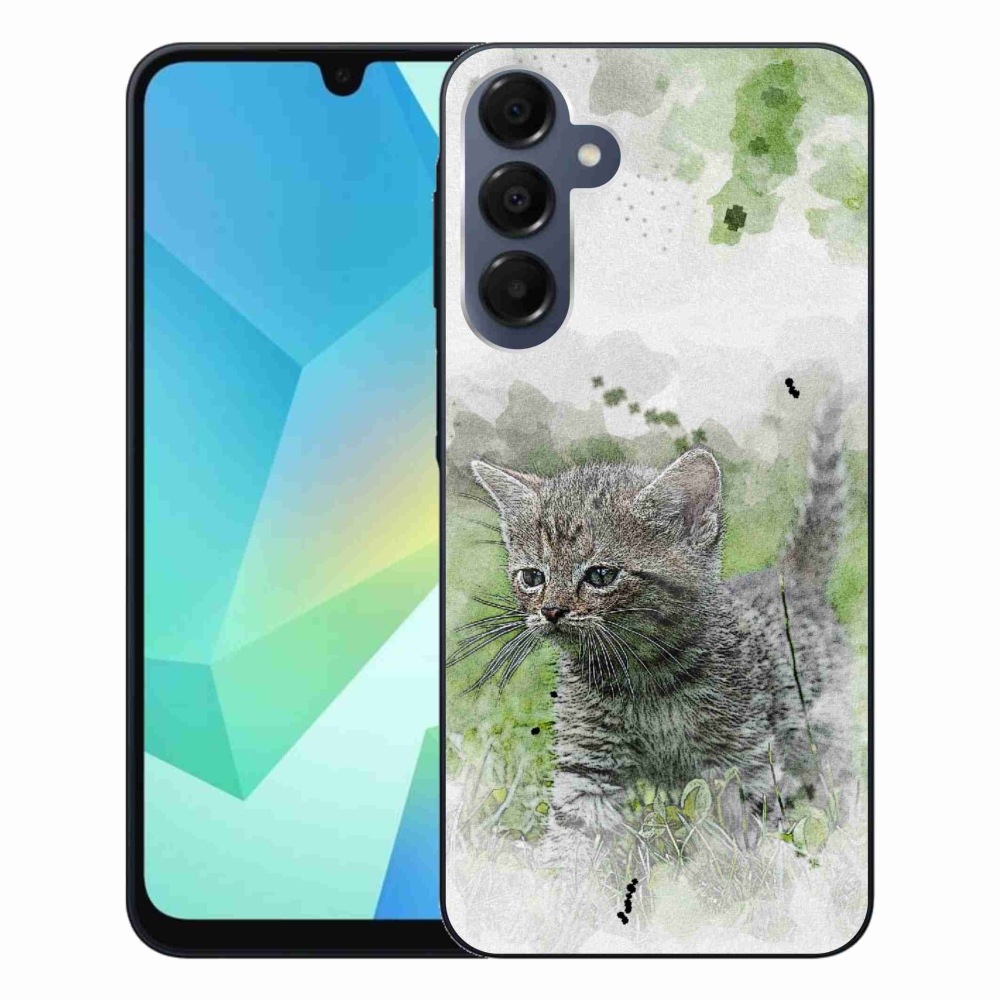Gelový kryt mmCase na Samsung Galaxy A16 4G/5G - roztomilé kotě 1